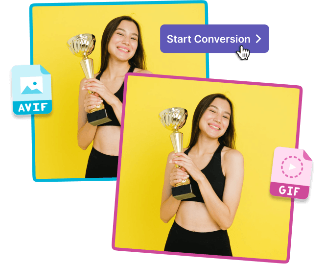 Fast & Easy AVIF to GIF Converter