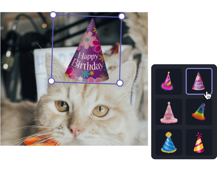 Easily Add Birthday Hat to Photo Online
