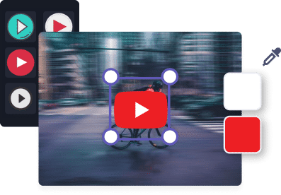 Browse our collection of video play button overlay icons