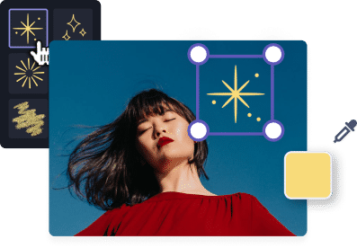 Add glitters to images  Free Online Image Editor