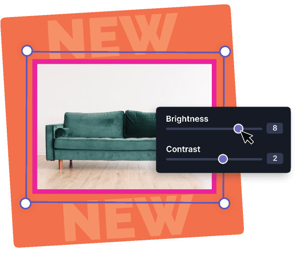Adjust Brightness & Contrast Slider to Enhance Photos