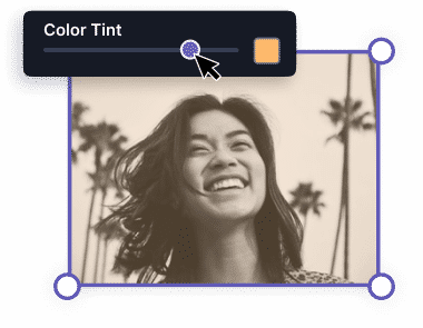 Choose the desired color using the Tint tool
