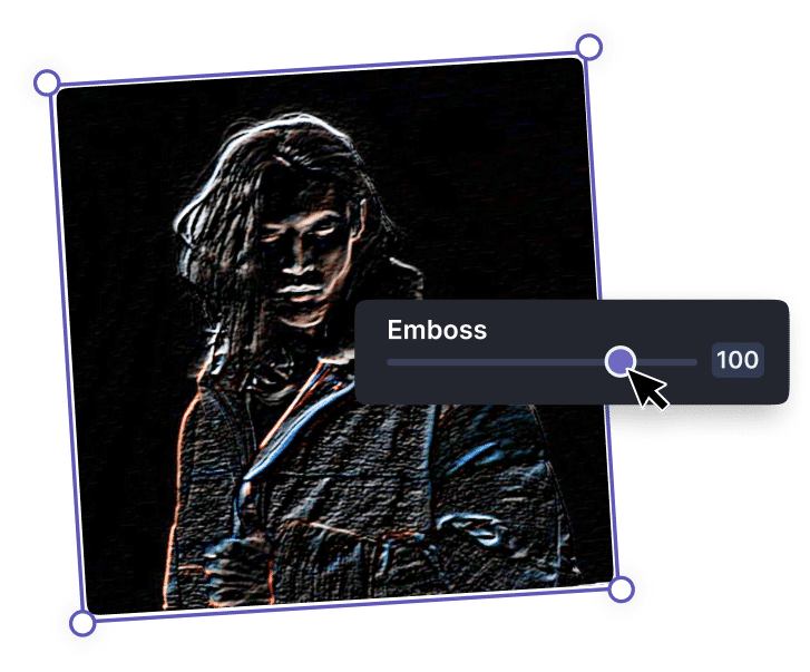 Easily Adjust Image Emboss Using a Slider