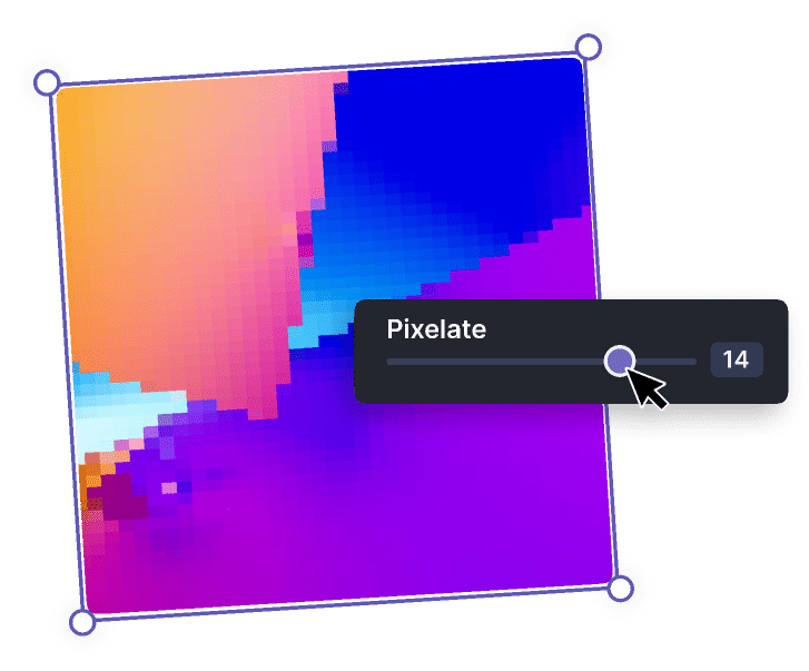 Easily Adjust the Level of Pixelation