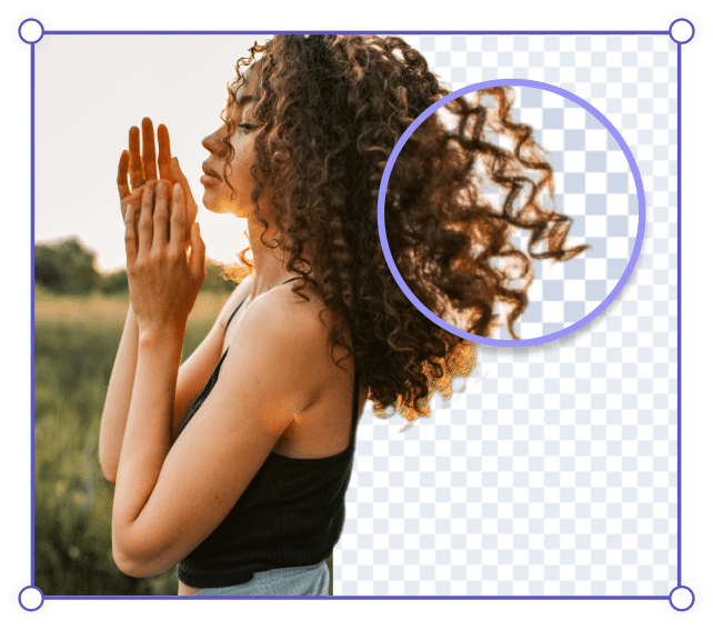 Instantly Remove Background from Hair Online