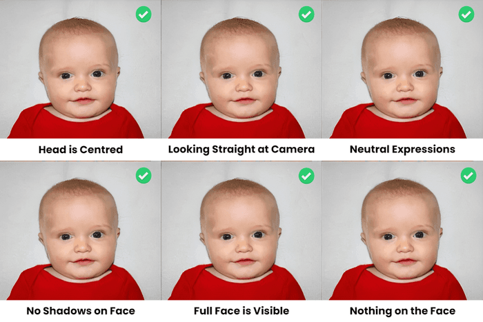 Acceptable Canadian Infant Passport Photo Examples 